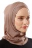 Logo Cross - Dunkeltaupe One-Piece Al Amira Hijab
