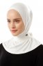 Sportif Plain - Creme Praktisch Viscose Hijab
