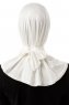 Sportif Plain - Creme Praktisch Viscose Hijab
