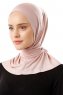 Sportif Plain - Altrosa Praktisch Viscose Hijab
