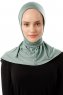 Sportif Plain - Grün Praktisch Viscose Hijab