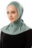 Sportif Plain - Grün Praktisch Viscose Hijab