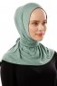 Sportif Plain - Grün Praktisch Viscose Hijab