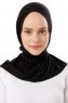 Sportif Cross - Schwarz & Gold Praktisch Viscose Hijab