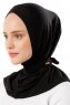 Sportif Cross - Schwarz & Gold Praktisch Viscose Hijab