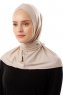 Sportif Cross - Helltaupe Praktisch Viscose Hijab