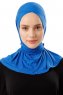 Sportif Cross - Blau Praktisch Viscose Hijab