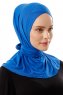 Sportif Cross - Blau Praktisch Viscose Hijab
