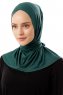 Sportif Cross - Dunkelgrün Praktisch Viscose Hijab
