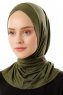 Sportif Cross - Khaki Praktisch Viscose Hijab