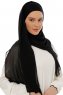 Alara Plain - Schwarz One Piece Chiffon Hijab
