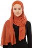 Alara Plain - Ziegelrot One Piece Chiffon Hijab