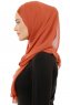 Alara Plain - Ziegelrot One Piece Chiffon Hijab
