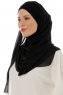 Alara Cross - Schwarz One Piece Chiffon Hijab