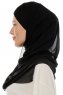 Alara Cross - Schwarz One Piece Chiffon Hijab