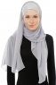 Alara Cross - Hellgrau One Piece Chiffon Hijab