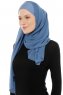 Alara Cross - Indigo One Piece Chiffon Hijab