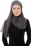 Alara Cross - Anthrazit One Piece Chiffon Hijab