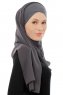 Alara Cross - Anthrazit One Piece Chiffon Hijab