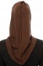 Isra Plain - Braun One-Piece Viscose Hijab