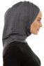 Isra Plain - Dunkelgrau One-Piece Viscose Hijab