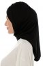 Isra Cross - Schwarz One-Piece Viscose Hijab