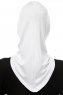 Isra Cross - Weiß One-Piece Viscose Hijab
