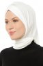 Isra Cross - Creme One-Piece Viscose Hijab