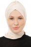 Isra Cross - Beige One-Piece Viscose Hijab