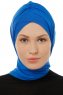 Isra Cross - Blau One-Piece Viscose Hijab