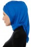 Isra Cross - Blau One-Piece Viscose Hijab