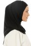 Hanfendy Plain Logo - Schwarz One-Piece Hijab