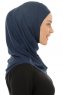 Hanfendy Plain Logo - Navy Blau One-Piece Hijab