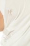 Hanfendy Plain Logo - Creme One-Piece Hijab