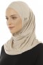 Hanfendy Plain Logo - Helltaupe One-Piece Hijab