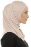 Hanfendy Plain Logo - Altrosa One-Piece Hijab