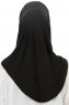 Hanfendy Cross Logo - Schwarz One-Piece Hijab