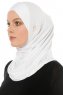 Hanfendy Cross Logo - Weiß One-Piece Hijab
