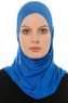 Hanfendy Cross Logo - Blau One-Piece Hijab