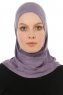 Hanfendy Cross Logo - Dunkelviolett One-Piece Hijab