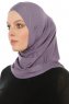 Hanfendy Cross Logo - Dunkelviolett One-Piece Hijab