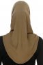Hanfendy Cross Logo - Khaki One-Piece Hijab
