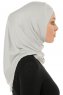 Hanfendy Cross Logo - Hellgrau One-Piece Hijab