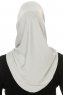Hanfendy Cross Logo - Hellgrau One-Piece Hijab