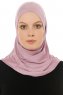 Hanfendy Cross Logo - Lila One-Piece Hijab