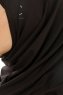 Micro Plain - Schwarz One-Piece Hijab