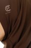 Micro Plain - Braun One-Piece Hijab