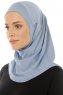 Micro Plain - Hellblau One-Piece Hijab