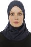Micro Cross - Navy Blau One-Piece Hijab