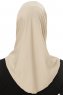 Micro Cross - Helltaupe One-Piece Hijab